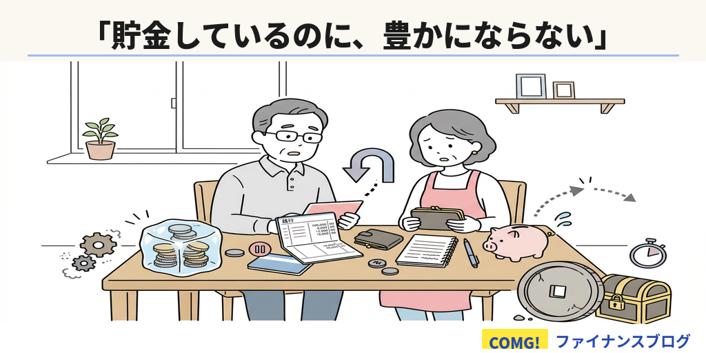 貯金しているのに、豊かにならない