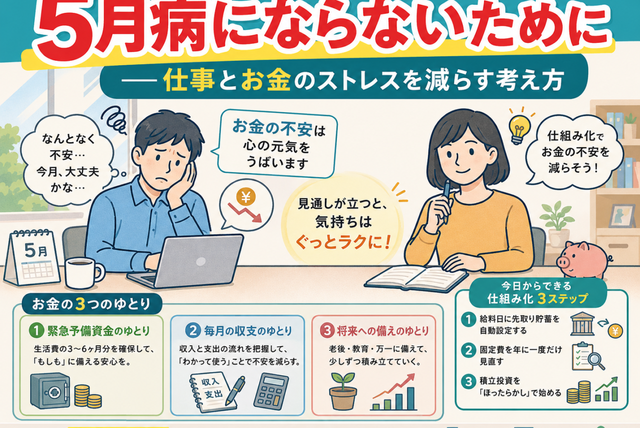 5月病にならないために ——仕事とお金のストレスを減らす考え方