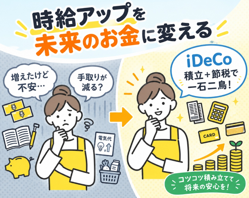 新潟県の時給が1,108円に上がります！」～増えた分をiDeCoに回すと「積立＋節税」の一石二鳥～